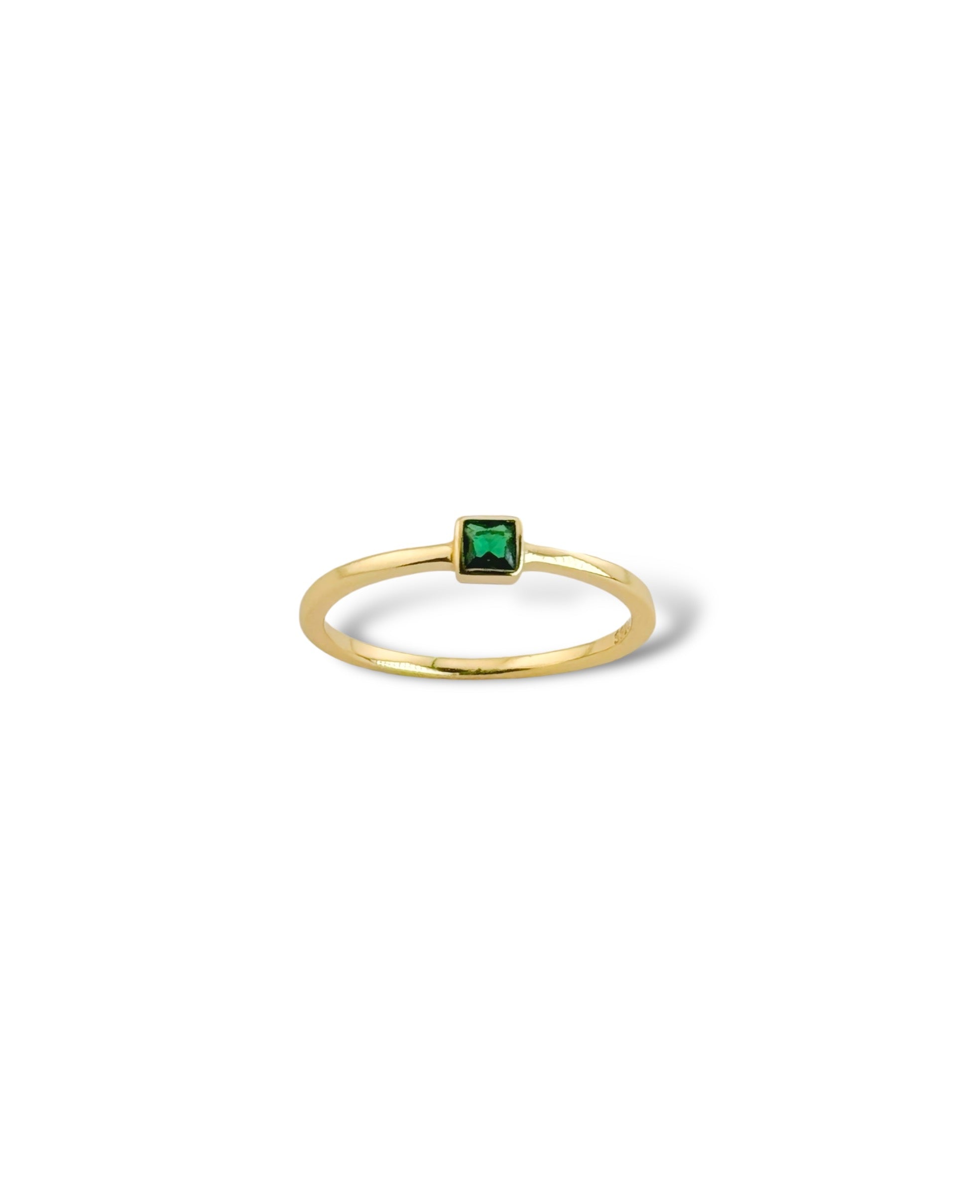 Minimal Gem Stone Ring - Zilara Store