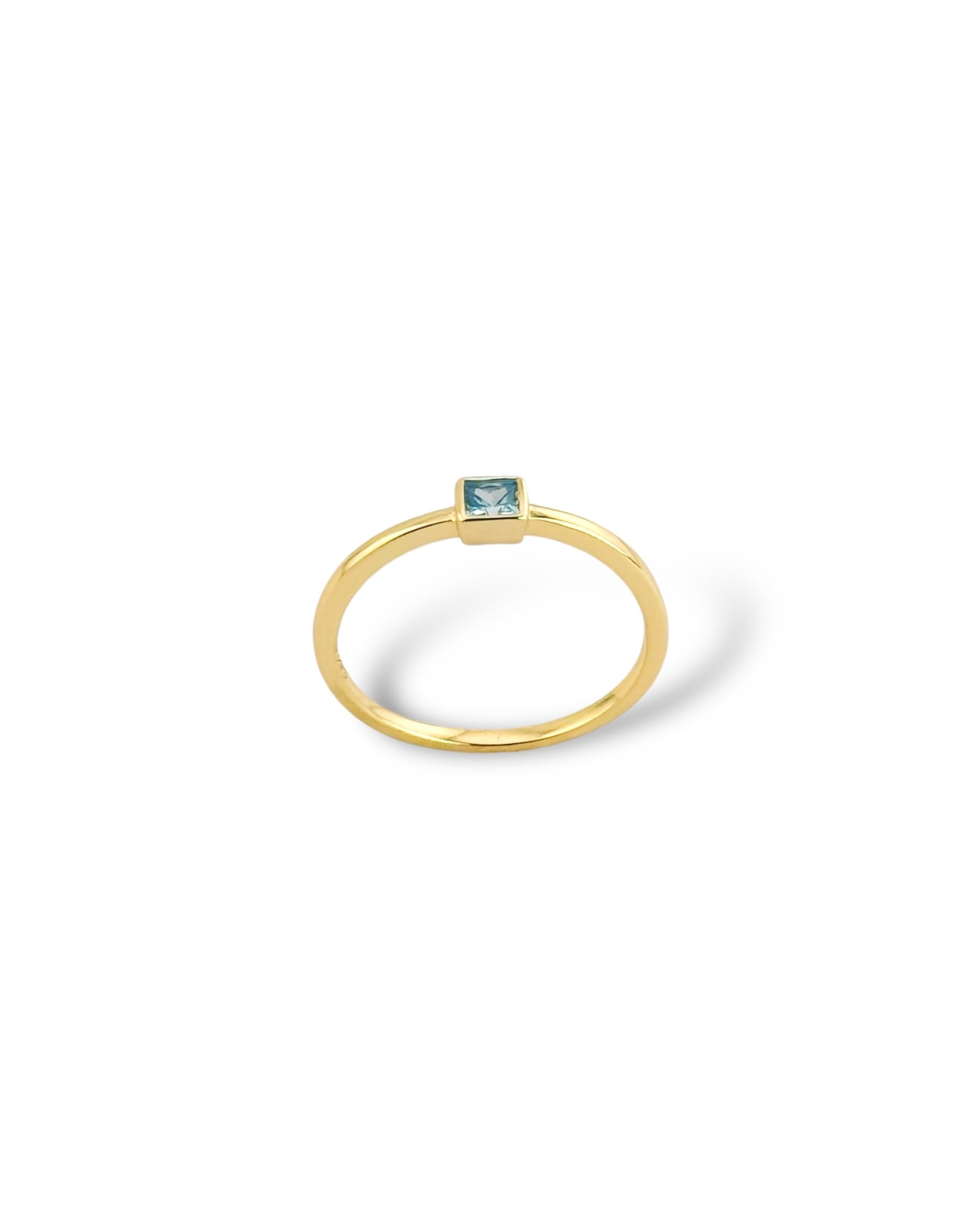 Minimal Gem Stone Ring - Zilara Store