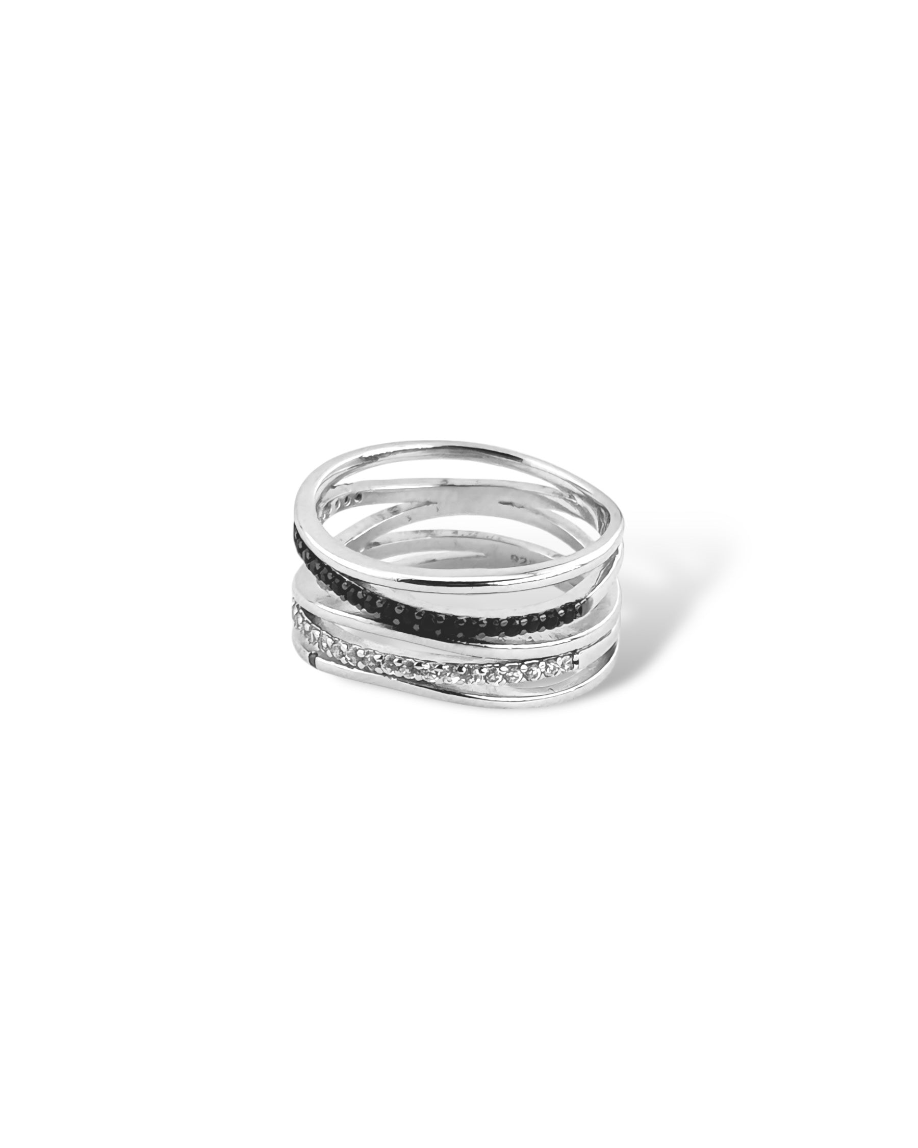 Zilara Penta Pave Layer Ring - Zilara Store