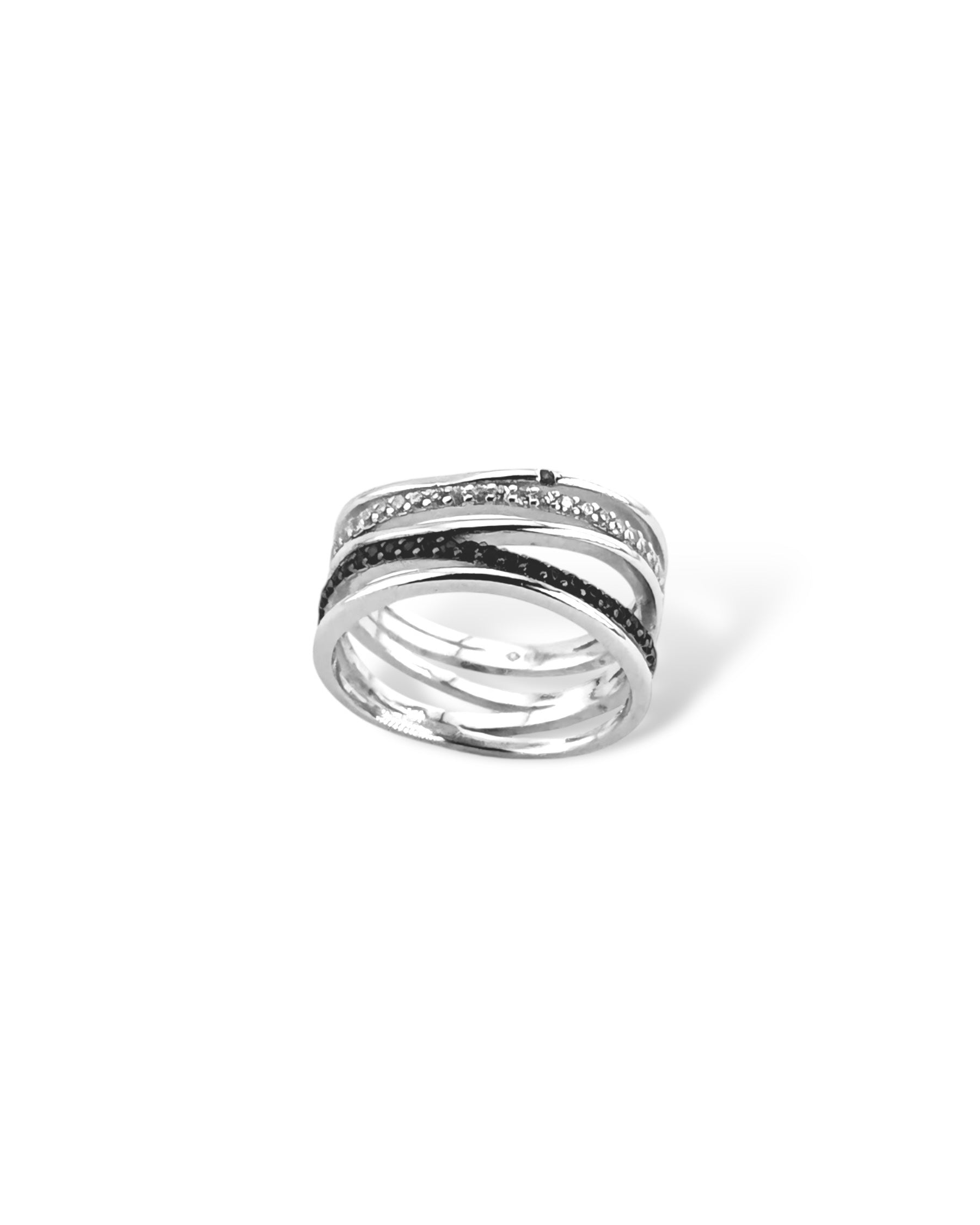 Zilara Penta Pave Layer Ring - Zilara Store