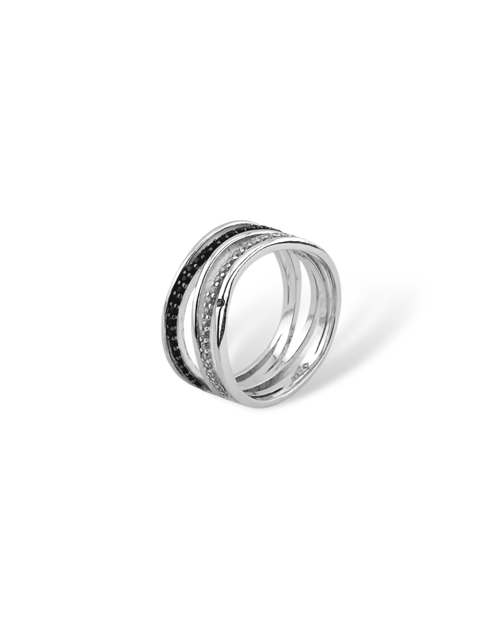 Zilara Penta Pave Layer Ring - Zilara Store