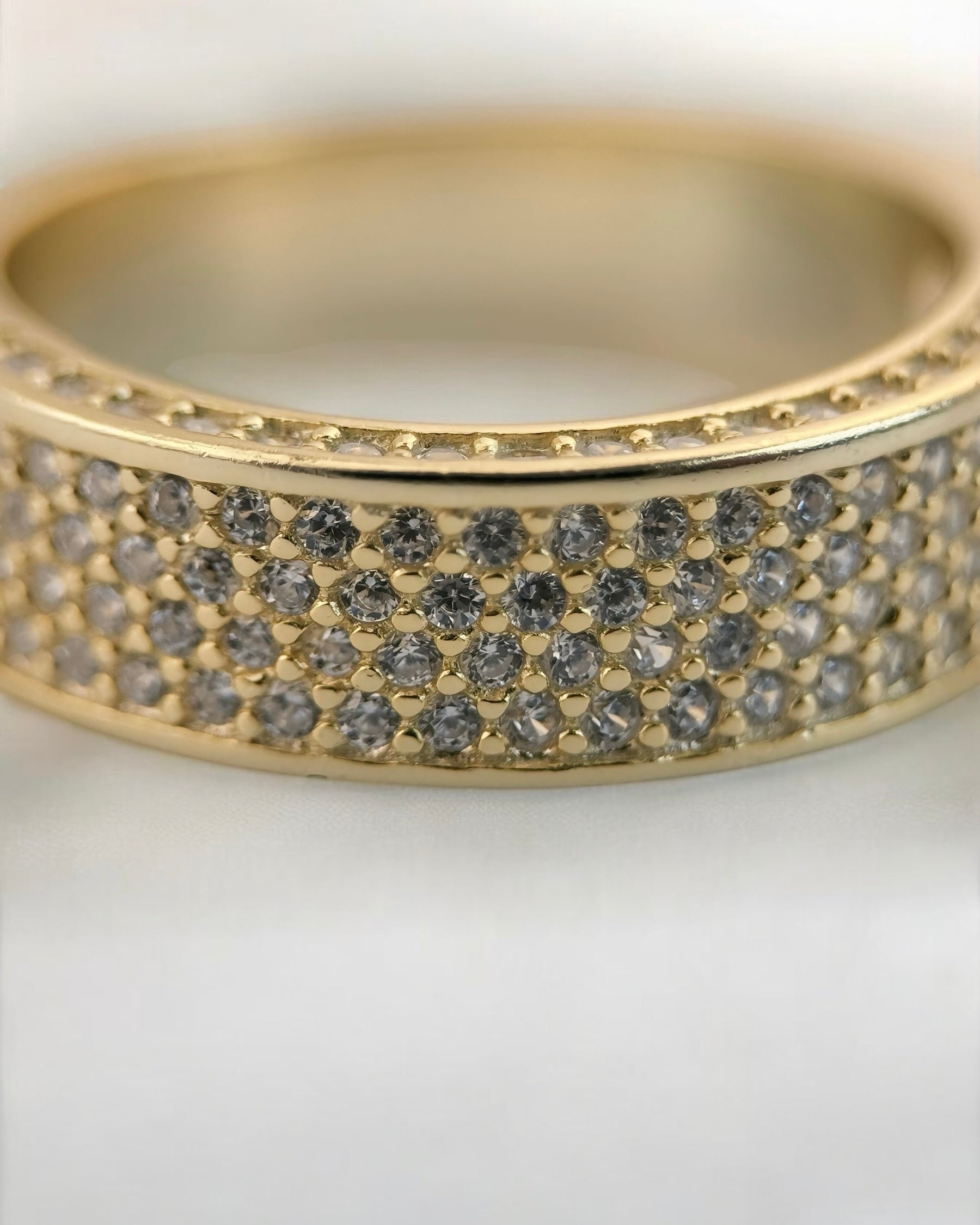 Zilara Tetra Pave Ring (Gold Coated) - Zilara Store