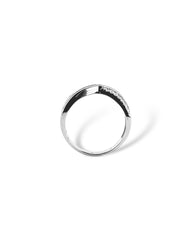 Cross Over Pave Ring - Zilara Store