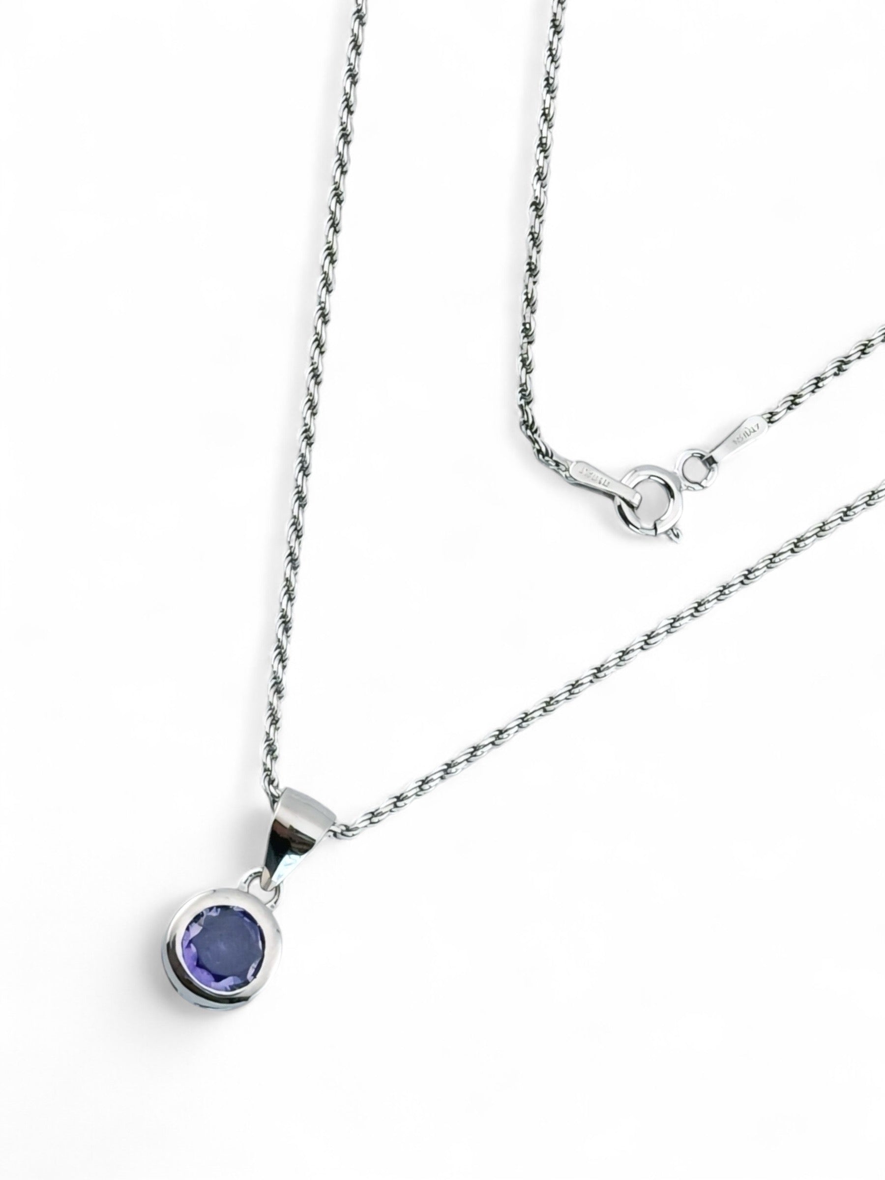 Bezel Dangling Chain Necklace - Zilara Store