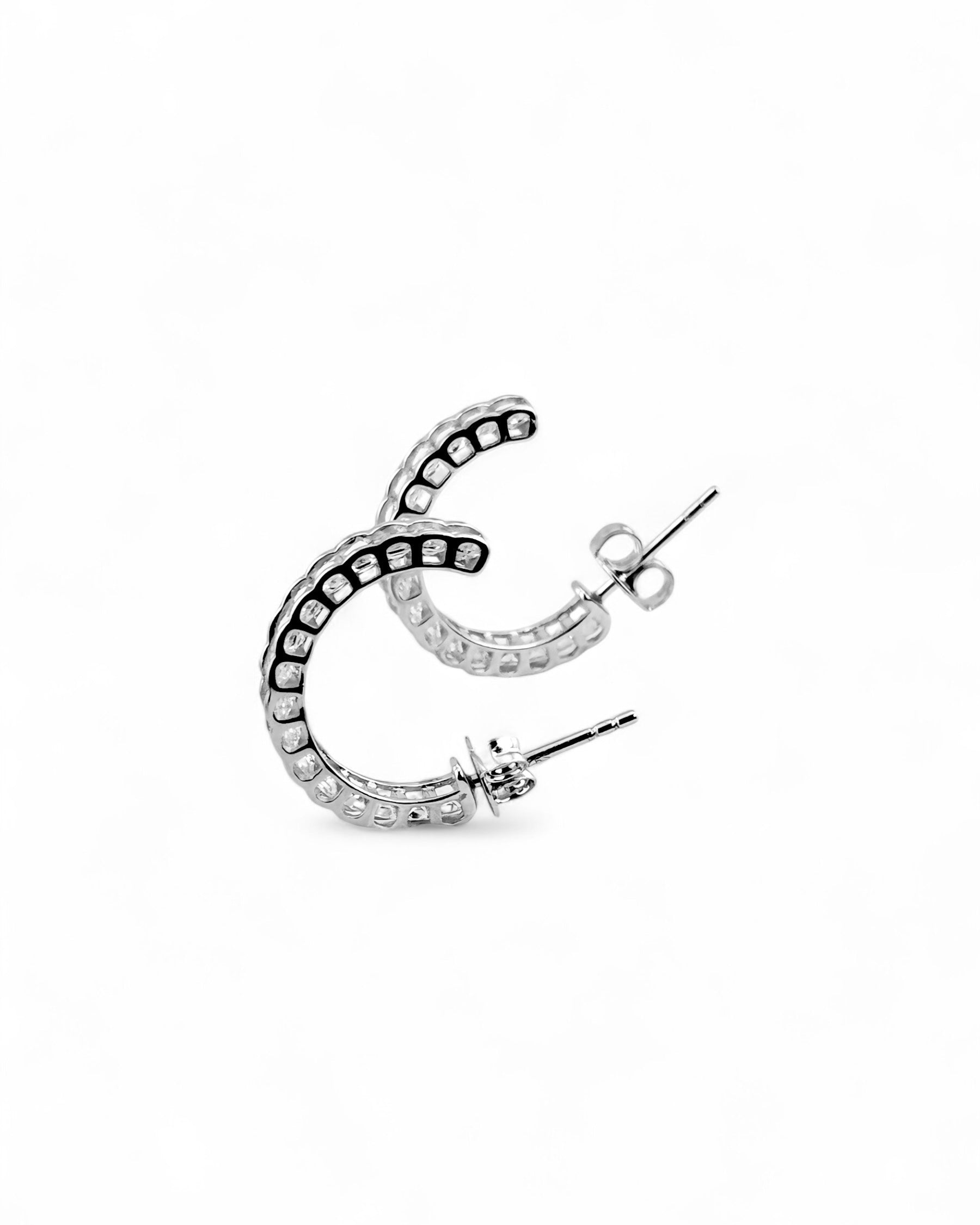 Zilara Precious Pave Hoop Earring - Zilara Store