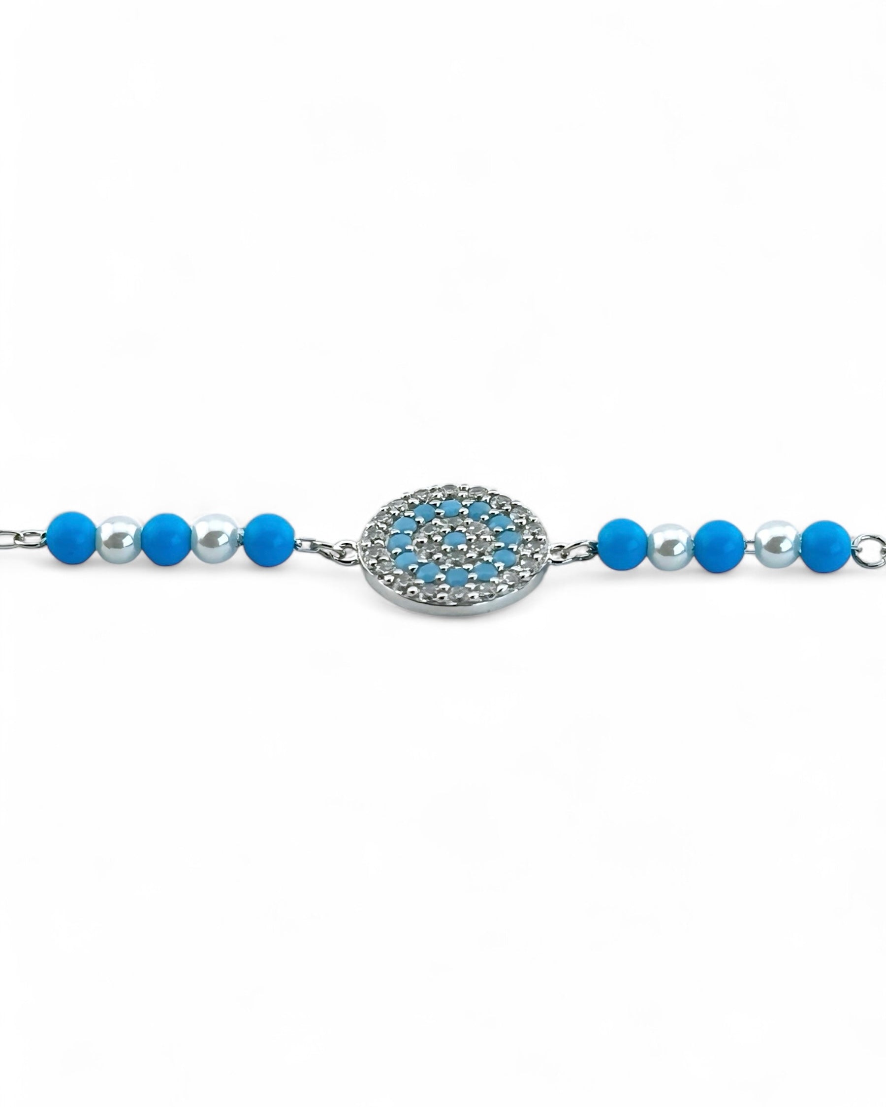 Moonlit Pearl Duo Pave Bracelet - Zilara Store