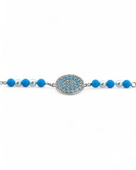 Moonlit Pearl Duo Pave Bracelet - Zilara Store