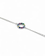 Zilara Penta Gem Circle Bracelet - Zilara Store