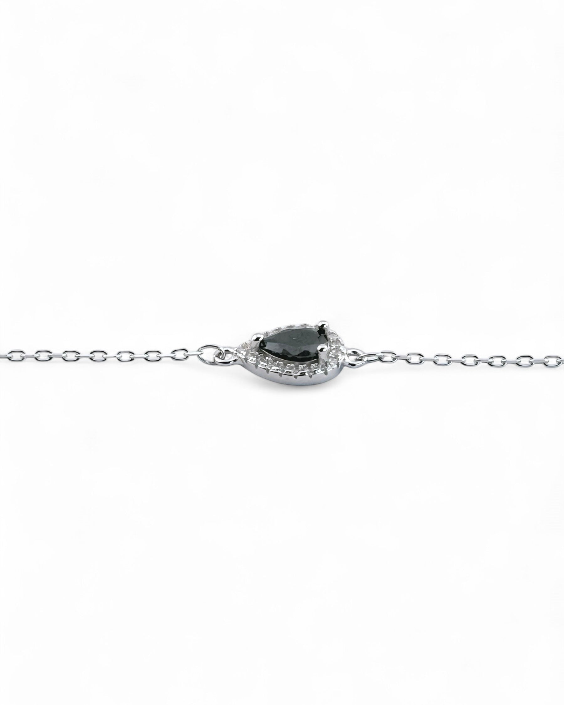 Zilara Halo Drop Pave Bracelet (Black) - Zilara Store