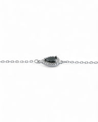 Zilara Halo Drop Pave Bracelet (Black) - Zilara Store