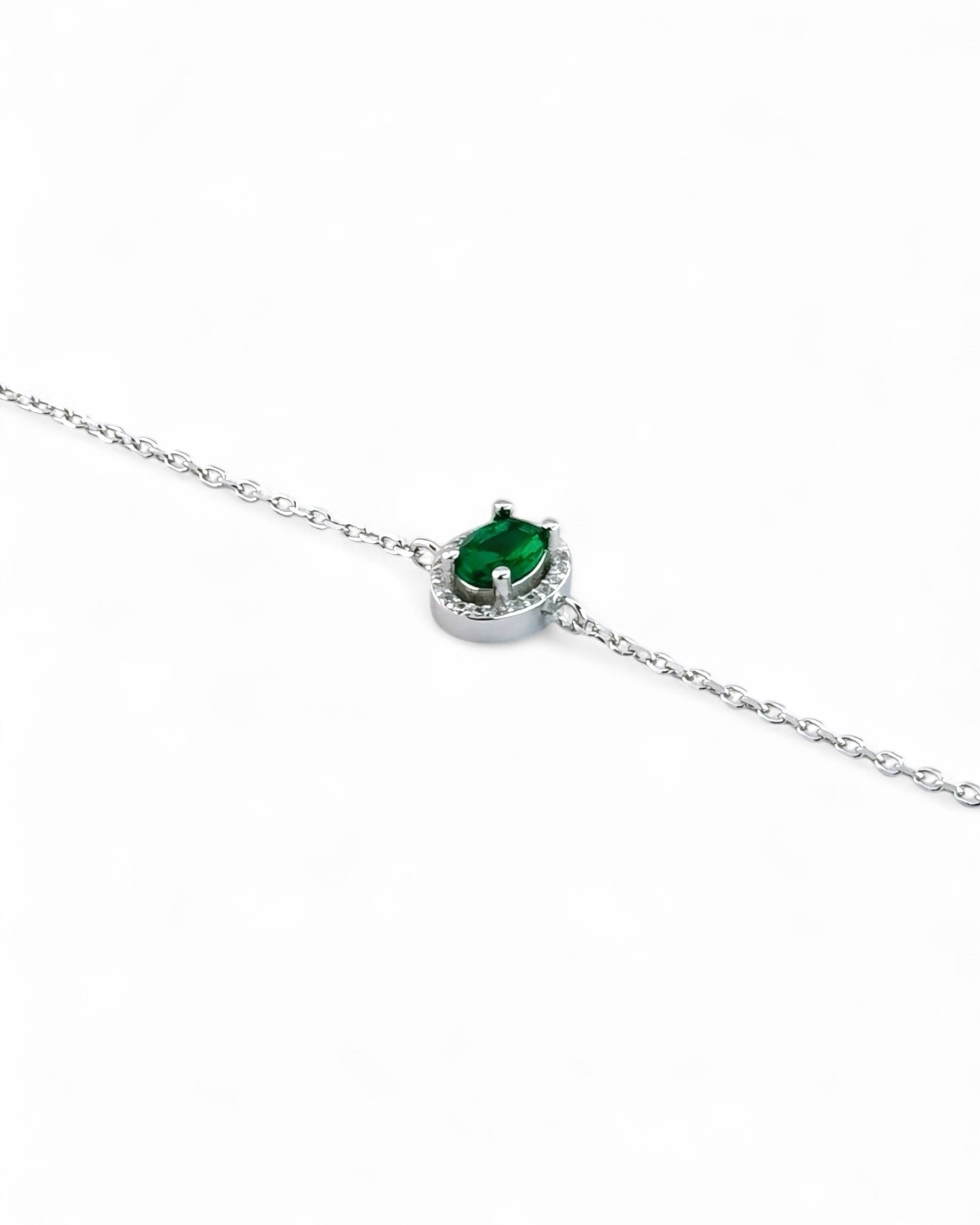 Zilara Gem Pave Deep Hang Bracelet (Green) - Zilara Store