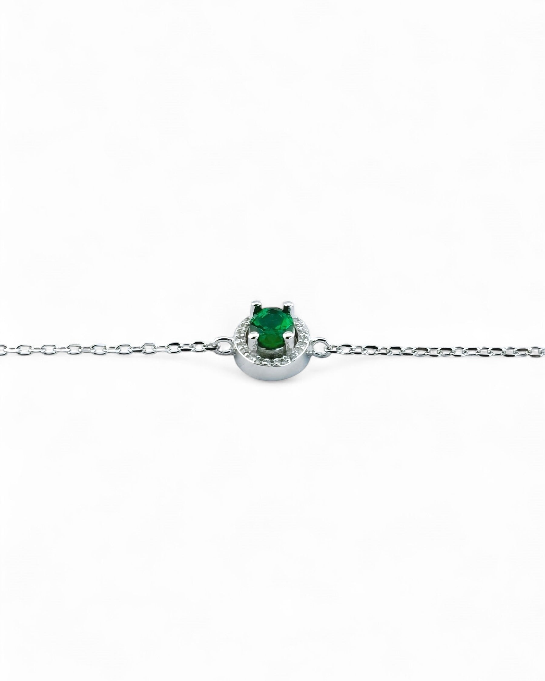 Zilara Gem Pave Deep Hang Bracelet (Green) - Zilara Store