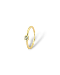 Minimal Gem Stone Ring - Zilara Store