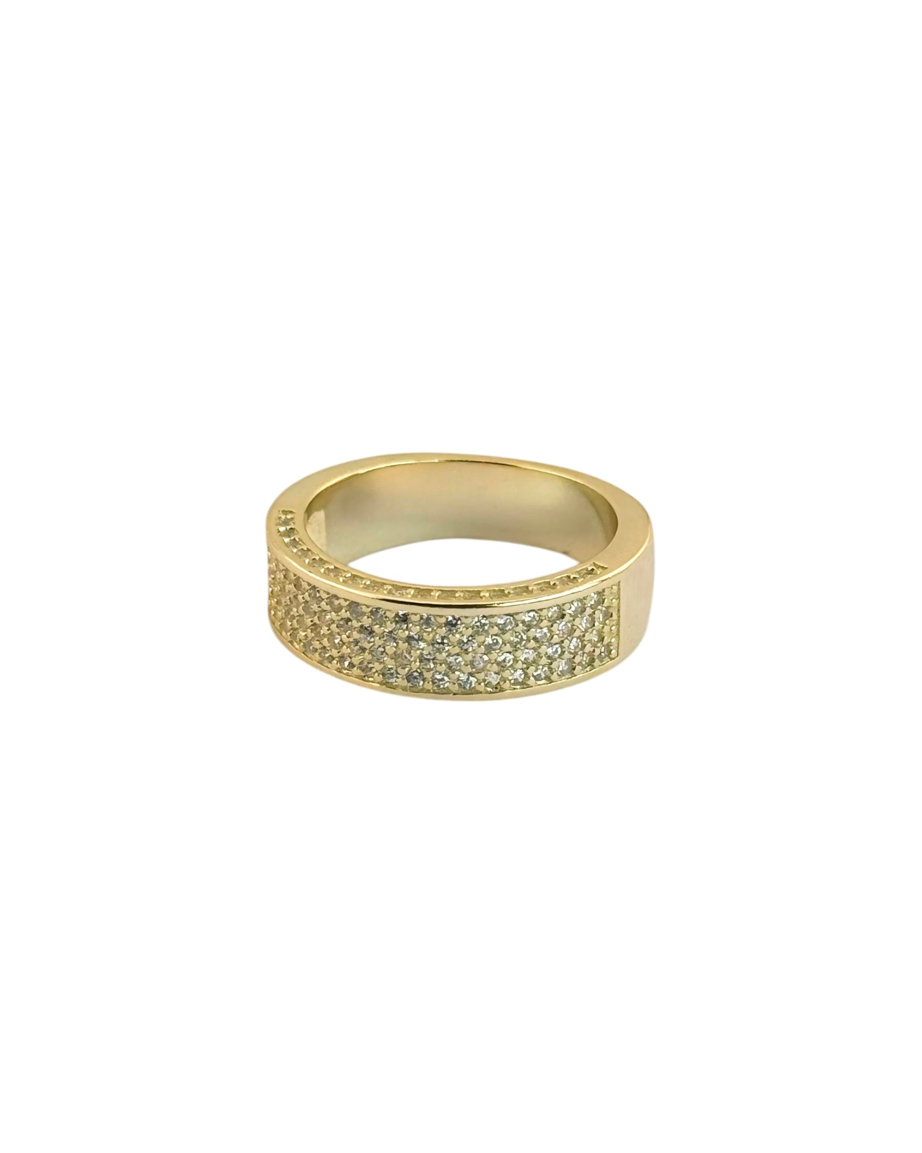 Zilara Tetra Pave Ring (Gold Coated) - Zilara Store