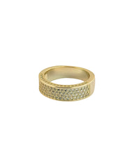 Zilara Tetra Pave Ring (Gold Coated) - Zilara Store