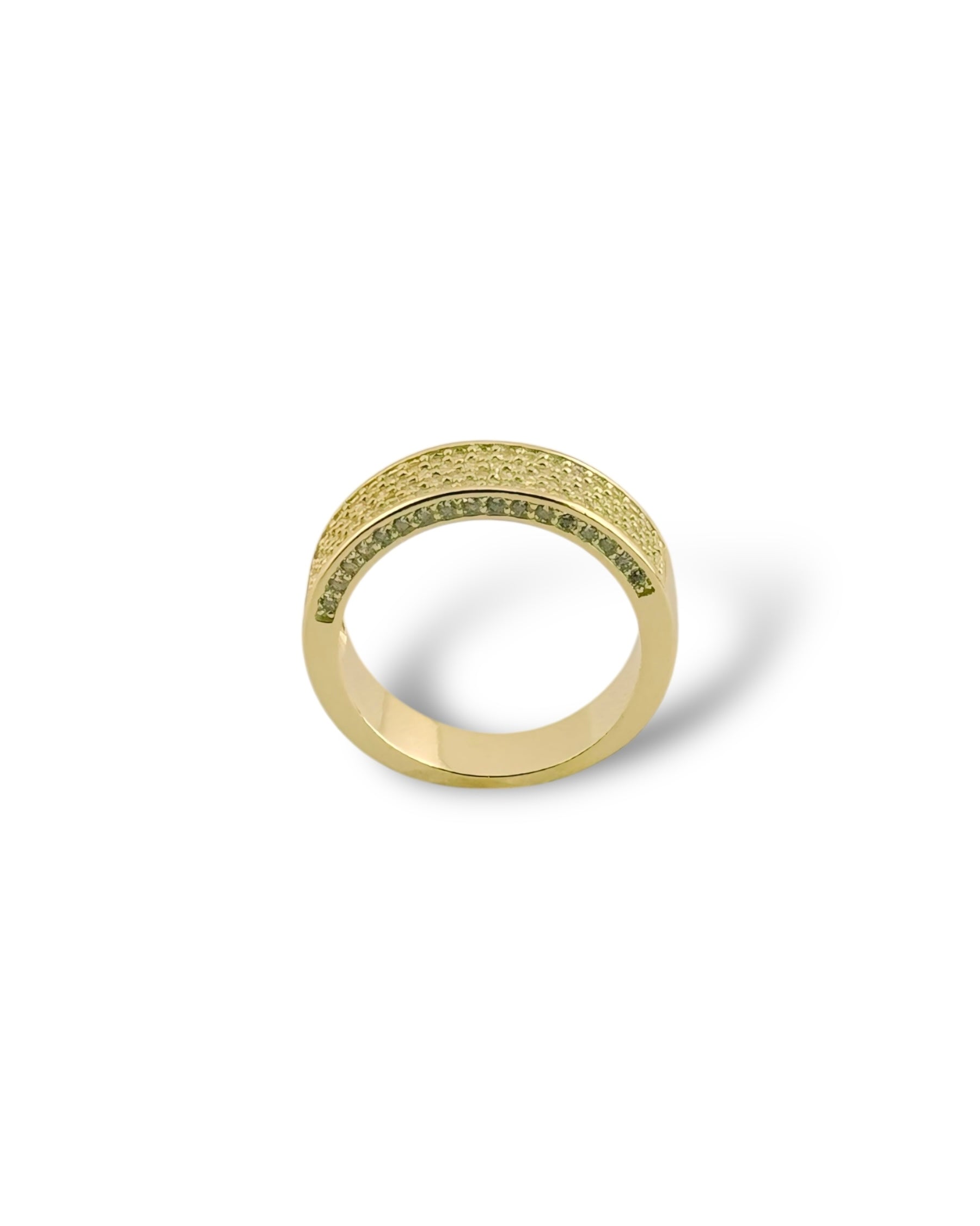 Zilara Tetra Pave Ring (Gold Coated) - Zilara Store