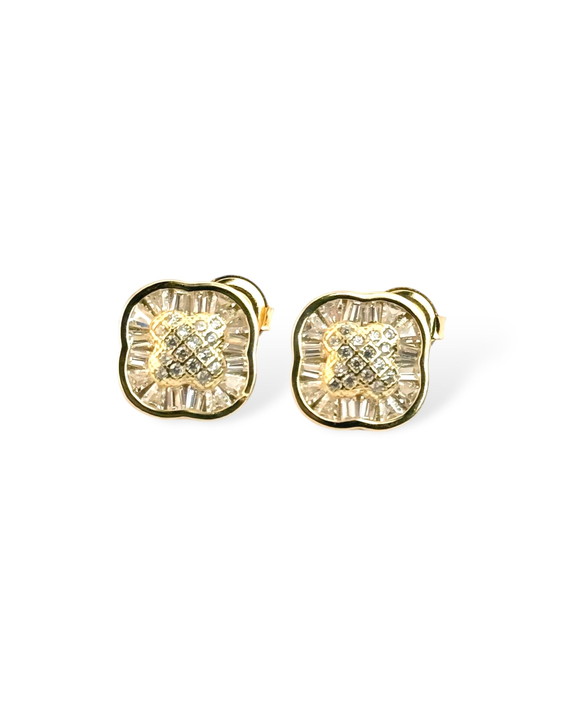 Precious Square Crystal Stud Earring - Zilara Store