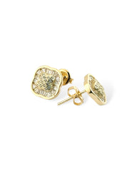 Precious Square Crystal Stud Earring - Zilara Store