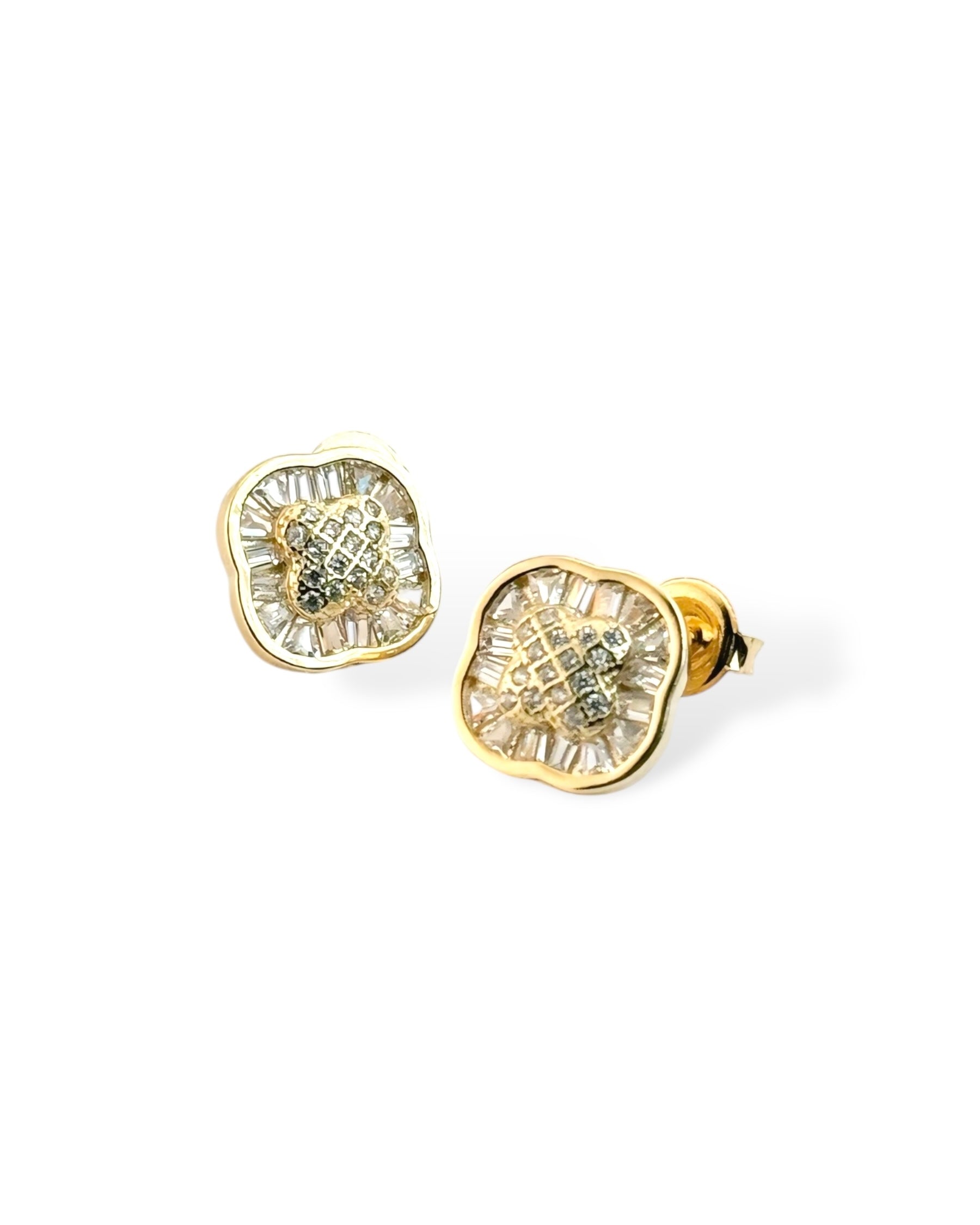 Precious Square Crystal Stud Earring - Zilara Store